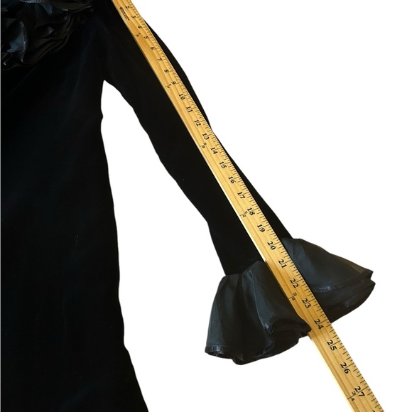 Nina ricci Vintage black long maxi dress size 4/6 velvet dress whimsigoth moody - Picture 12 of 16